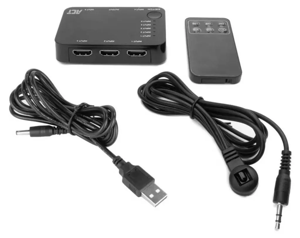 ACT AC7841 Câble HDMI 4K 18 Gbit/s noir - Compatible HDR 2160p