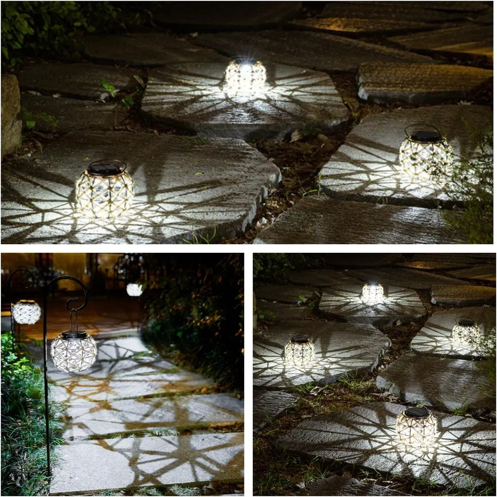 Lanterna LED Decorativa INF Bianca: Lampada Solare Design per Esterni - 2