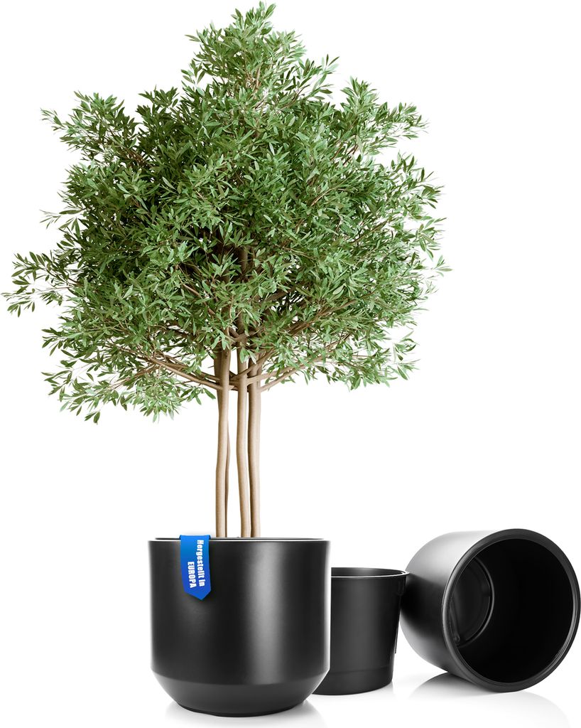 BigDean 2X Blumentopf Style ø 58 cm anthrazit mit Produktbild 