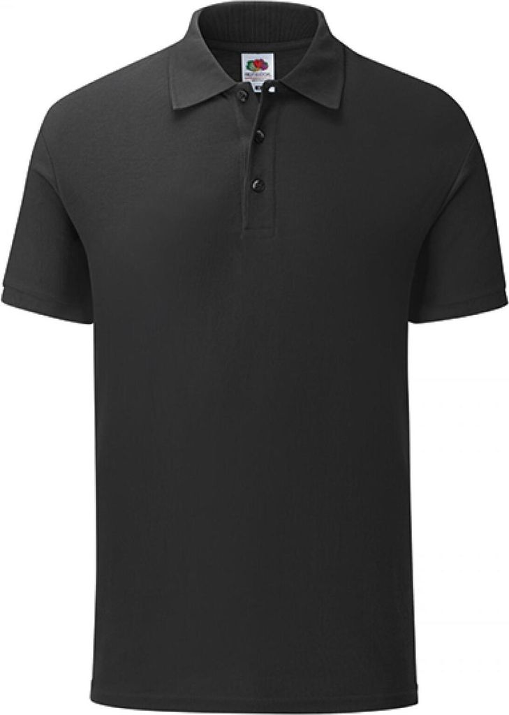 Fruit of the Loom 63-402-0 | 65/35 Piqué Herren Poloshirt - Farbe: Black - Größe: 3XL