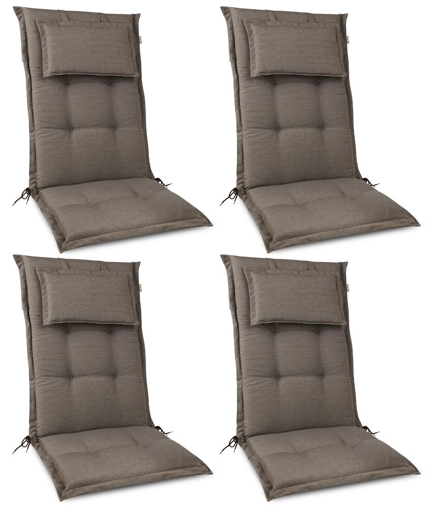 Beautissu, 4 coussins d'appui haut de gamme 120 x 50 x 7 Image du produit 