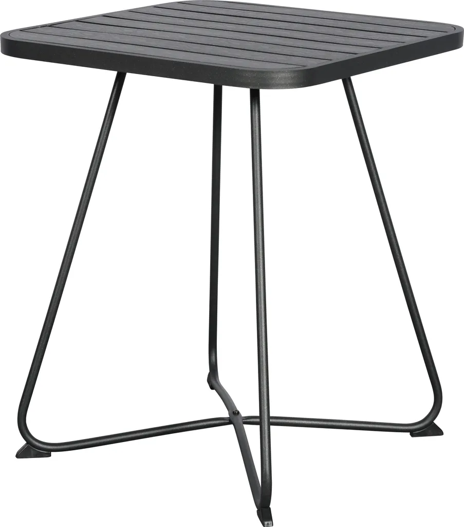 Table basse métal noir Annie Ø58 cm résistante aux intempéries extérieur - 2