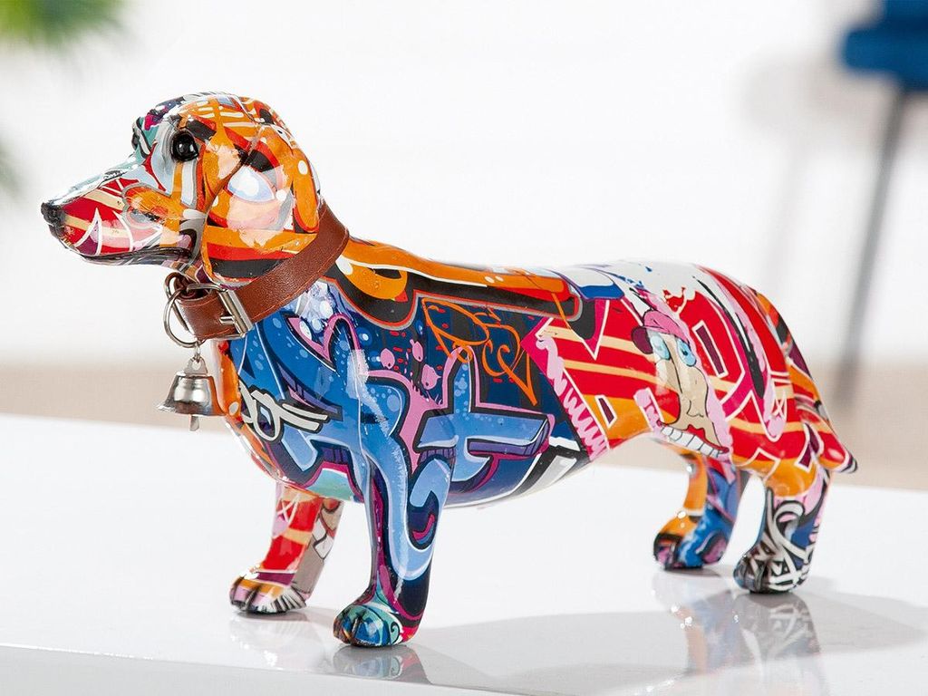 Casablanca Figur, Hund, "Street Art", Dackelmotiv, Obrázok produktu 