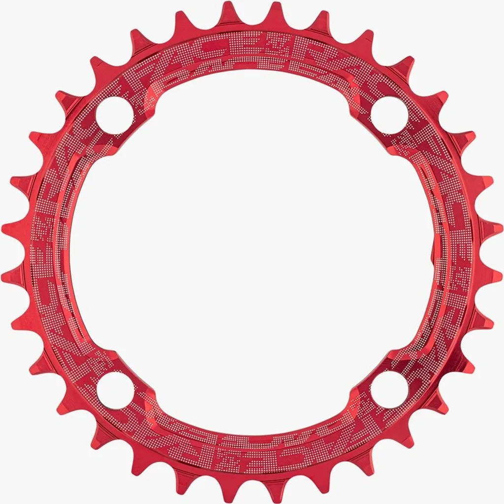 Plateau de vélo VTT Race Face 104 BCD 34T rouge en aluminium rigide