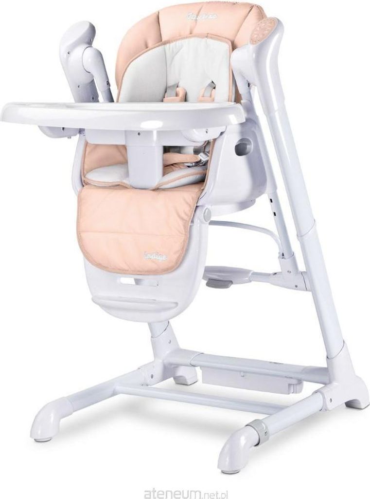 Chaise haute 2en1 Caretero Indigo rose poudré Image du produit 