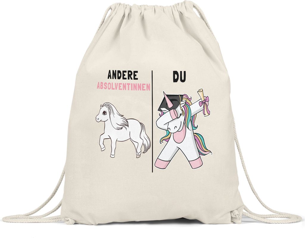 Andere Absolventinnen Du Turnbeutel Gymsack Pferd Einhorn Geschenkidee Lustig Studium Ausbildung Schule