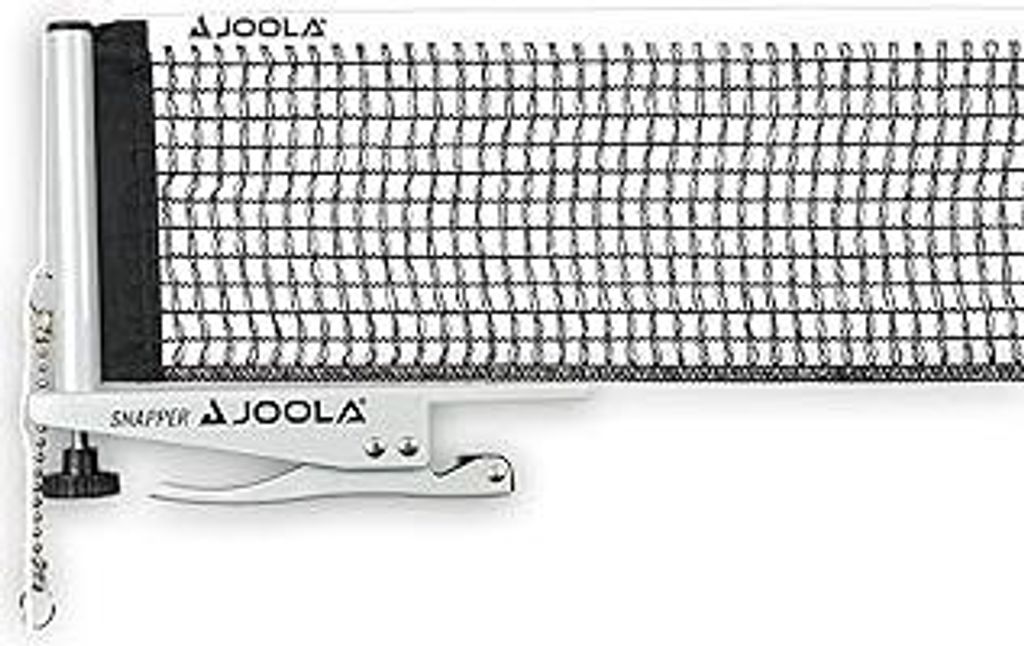 JOOLA Tischtennisnetz Snapper-Indoor Garnitur Freizeitsport Höhenverstellbar mit Feststellschraube - Klemmtechnik, silber/schwarz, one size