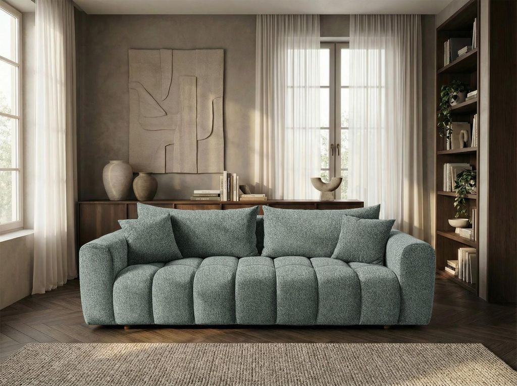 Sofiland COSMO LUXURY Canapé Droit Convertible 240cm Tissu Image du produit 