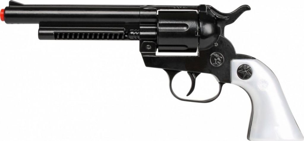 Kovbojský revolver kovový černý 12 ran Obrázek produktu 