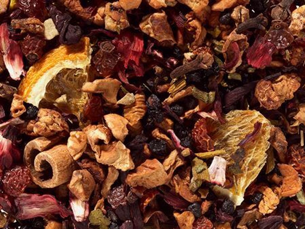 1 kg Früchteteemg Feuerzangenbowle Rotwein-Orange-Zimt-Note aromatisiert