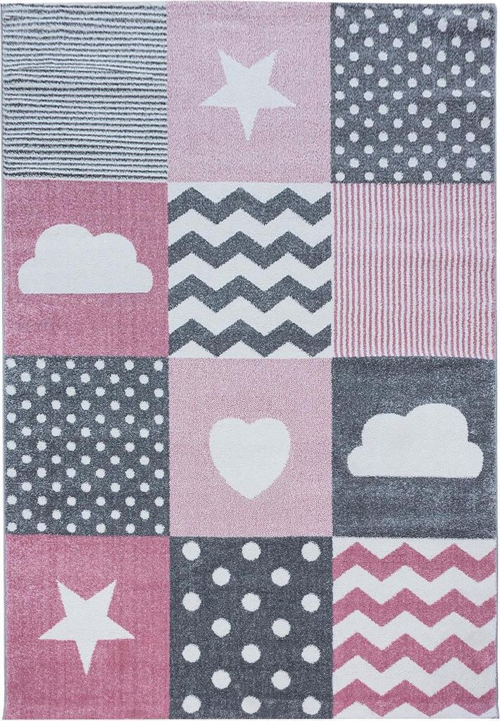 Kinder Teppich KIDS Pink 200 cm x 290 cm