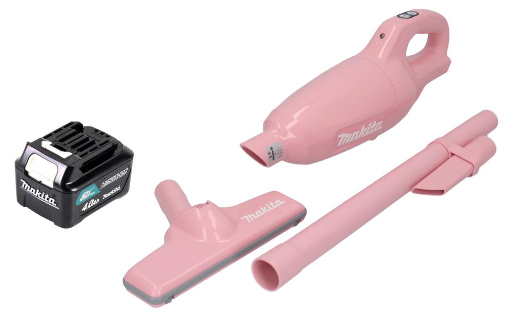 Makita CL 108 FDM1P Akku Staubsauger 12 V max. 0,6 L pink + Produktbild 