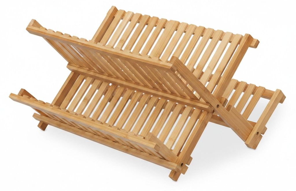 Relaxdays Abtropfgestell klappbar, 2 Ebenen