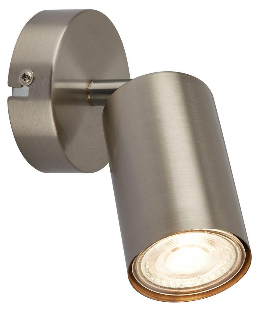 Faretto Moderno Tib Metallo Nichel Satinato 1 Luce Gu10 Immagine del prodotto 