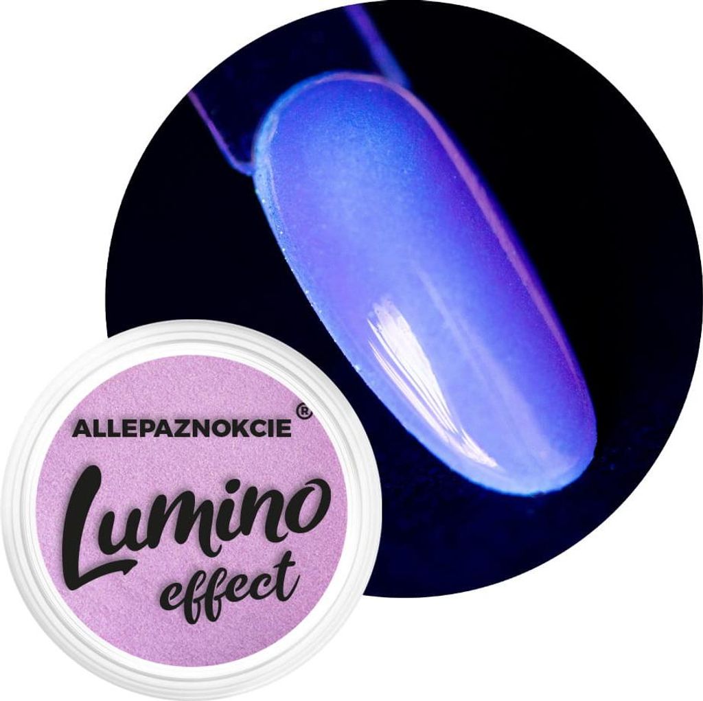 Im Dunkeln leuchtendes Nagelpulver Lumino Effect Allepaznokcie Nr. 9