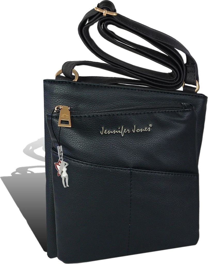 Jennifer Jones Kunstleder Tasche Damen Abendtasche schwarz D2OTJ141S