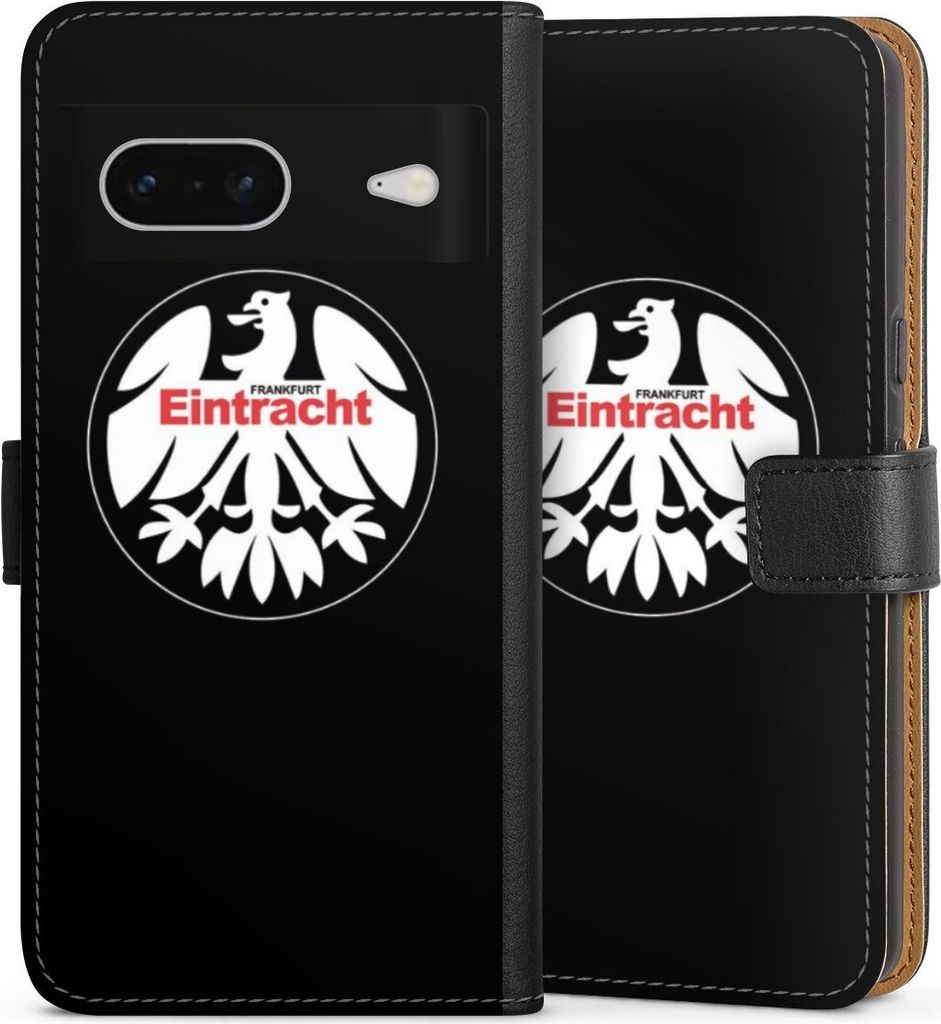 DeinDesign Klapphülle für Google Pixel 7 Handytasche Lederhülle Tasche Eintracht Frankfurt Offizielles Lizenzprodukt SGE
