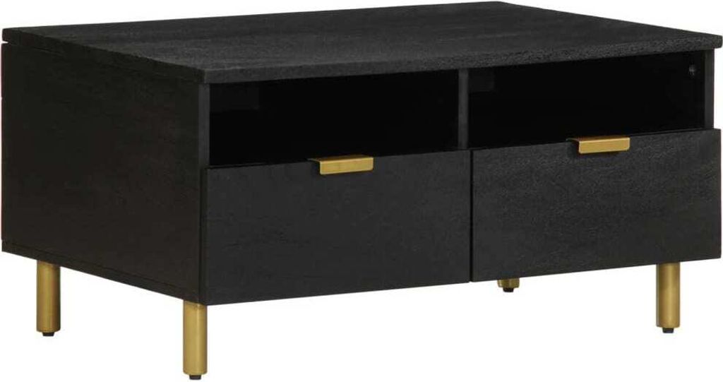 Couchtisch Schwarz 80x54x40 cm Holzwerkstoff