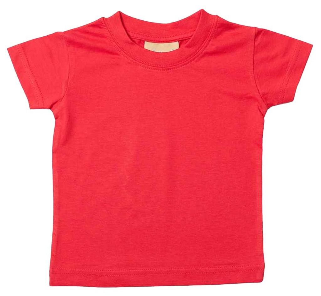Larkwood - T-Shirt Rundhalsausschnitt für Baby LT5937 (102) (Rot)