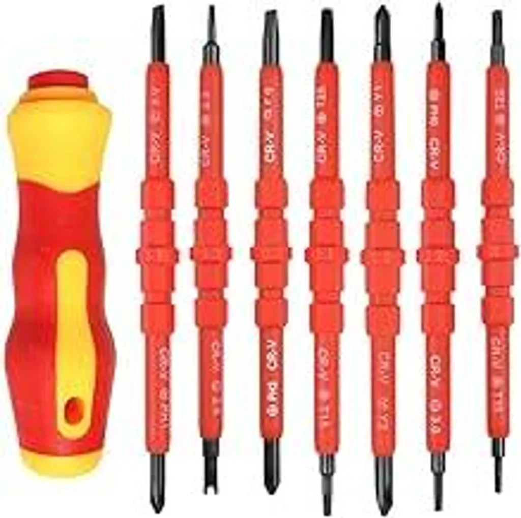 FOROREH Set Utensili Isolati 1000V per Elettricisti - Kit Riparazione