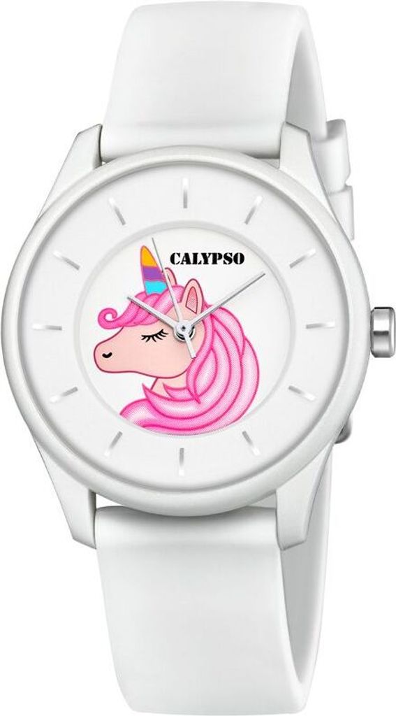 Calypso Armbanduhr Damenuhr Einhorn K5733/A weiß
