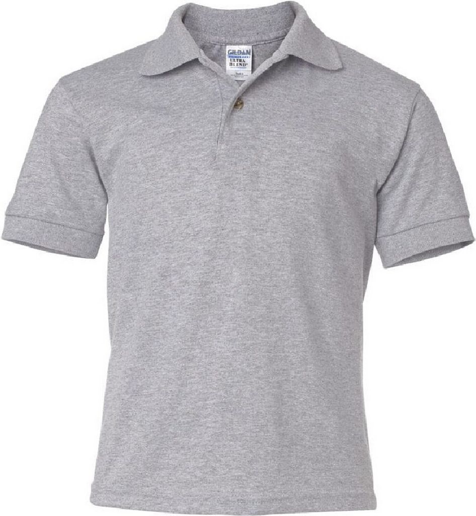 Gildan DryBlend Kinder Polo-Shirt BC1422 (L) (Grau)