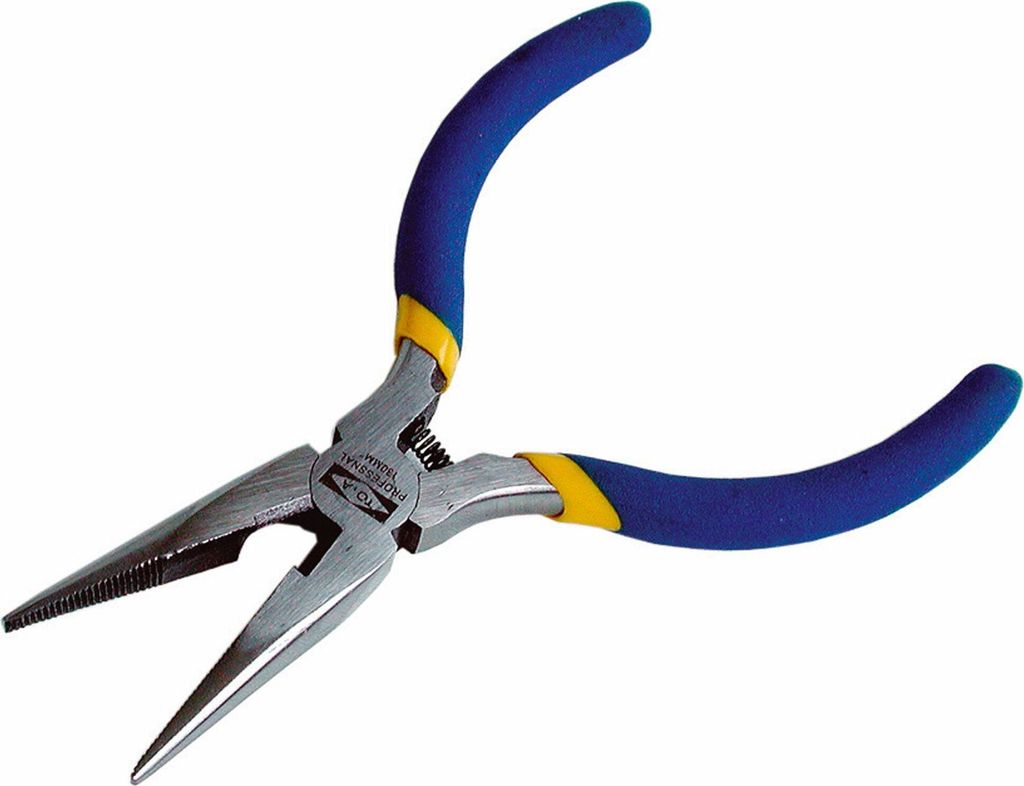 Kleště půlkulaté přímé, 130mm, s pérkem