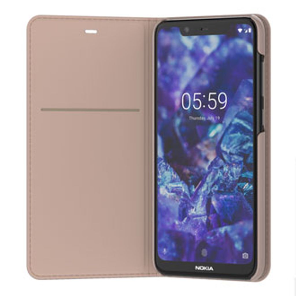 Nokia Original Hülle CP-528 für Lumia & C-Serie, Klappetui, cremefarben