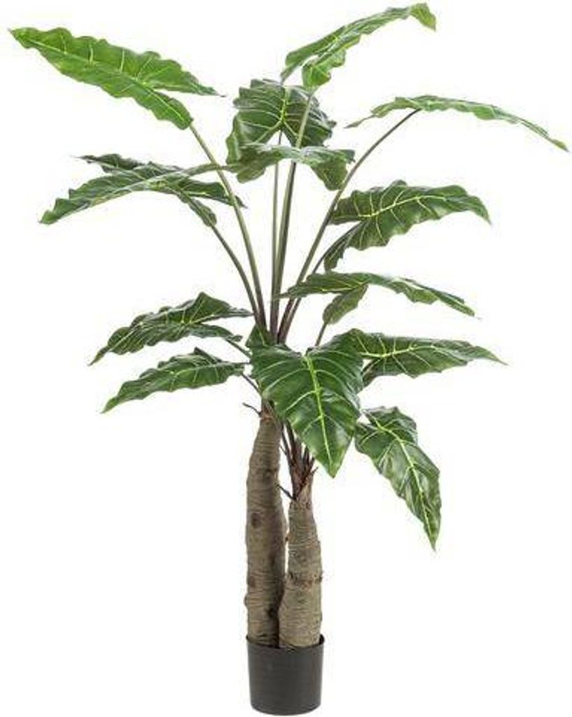 Kunstpflanze Alocasia 150cm – Elefantenohr künstliche Pflanze Deko Pflegefrei