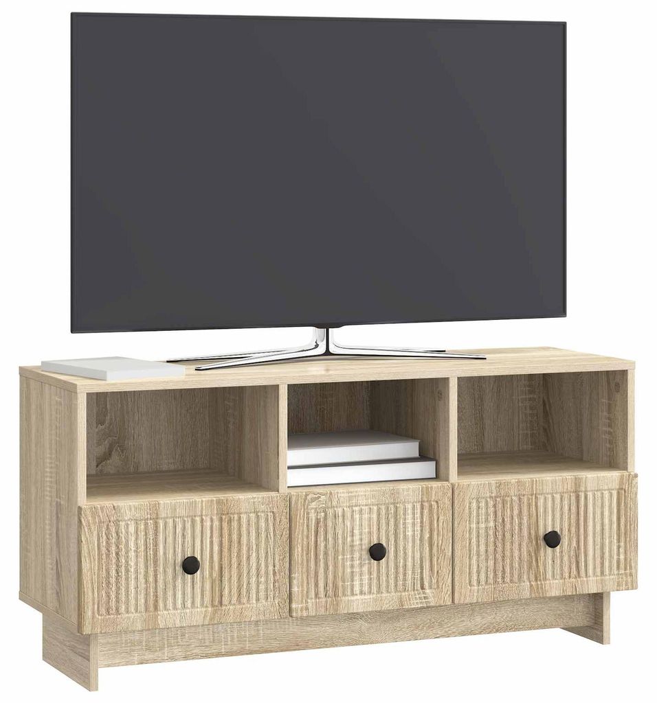 vidaXL TV-Schränk Sonoma-Eiche 102 x 34,5 x 50 cm Holzwerkstoff