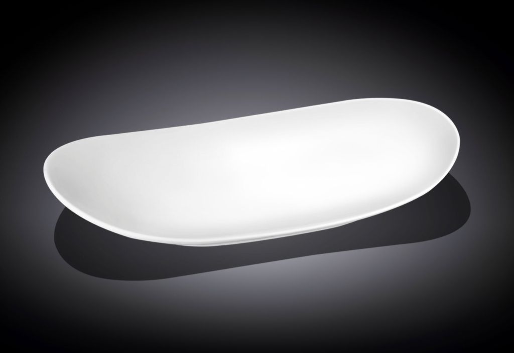 Wilmax Servierplatte 33 x 18.5 cm aus Porzellan, Weiß Produktbild 