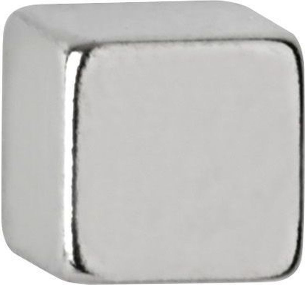 Neodym-Würfelmagnet 5x5mm 1100g hellsilber VE=10x10 Stück