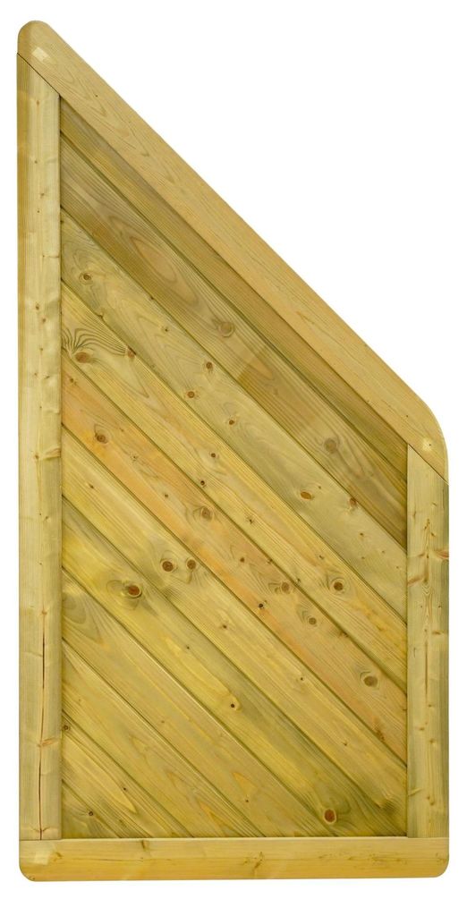 Ligna Gard Sichtschutszaun Bern Pro gerade 90x180/90 cm Holzzaun Fichte PEFC Kesseldruckimprägniert stabiler Rahmen 44x88 mm sehr stabil