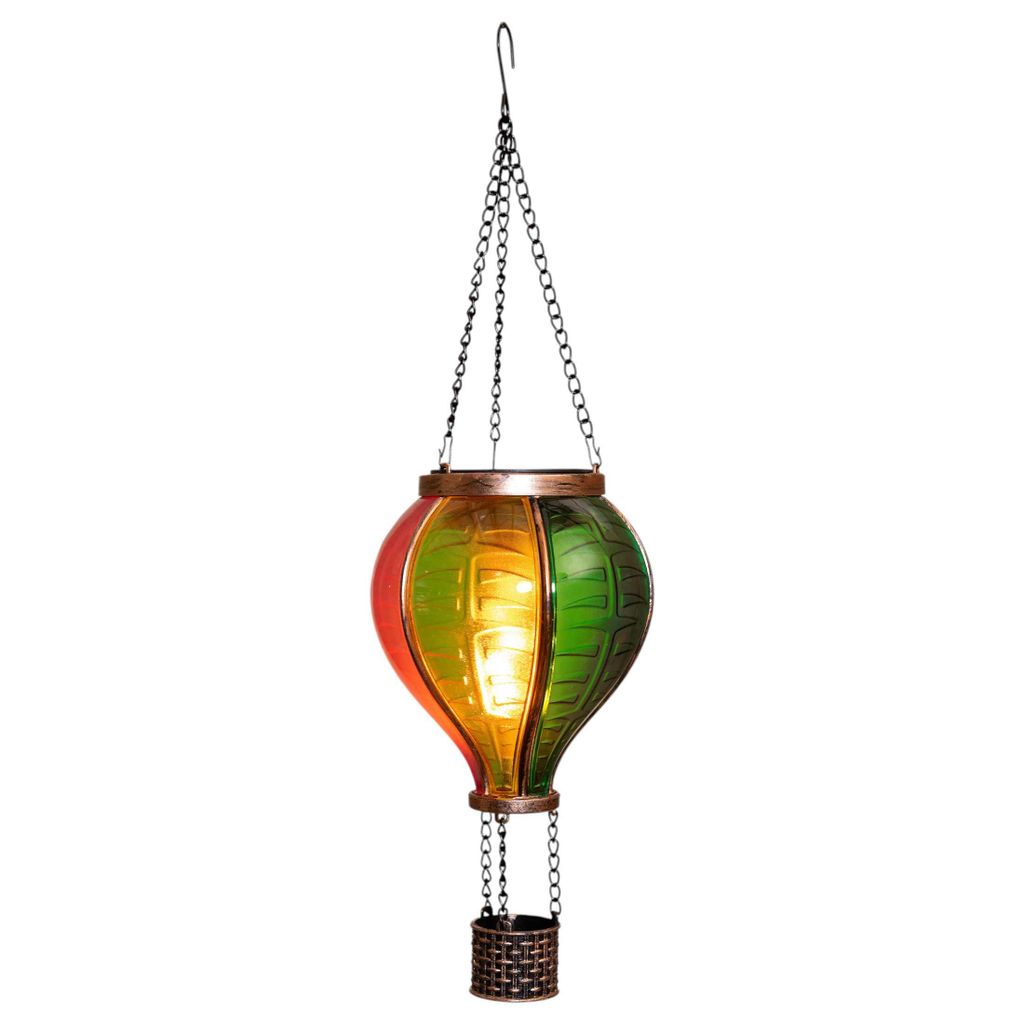 Coen Bakker Solar Heißluftballon bunt Flammeneffekt 11x20cm Produktbild 