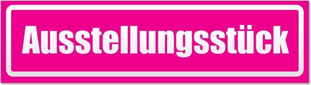 Kiwistar - Autoaufkleber - Pink - 30 x 8 cm - Ausstellungsstück invertiert - Hinweis Aufkleber Sticker für Auto, Kfz, Fahrrad, PKW, LKW