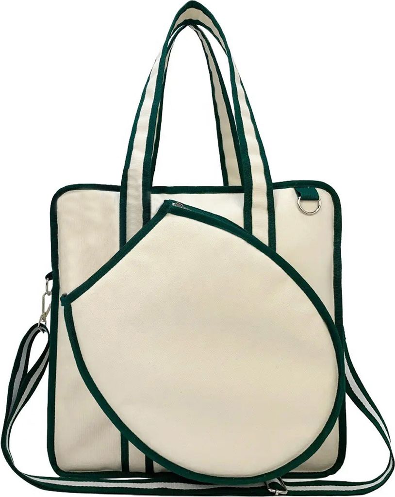 Tennis-Tragetasche für Damen, Tennisschlägertasche, geräumige Padel-Tasche, verstellbare Pickleball-Sporthandtasche für 2 Schläger