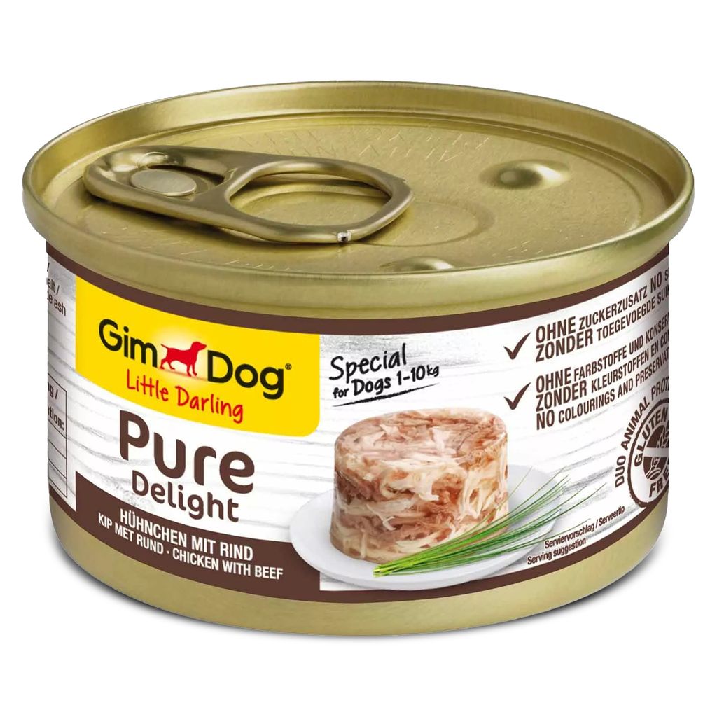 GimDog 85gx12 PureDelight Poulet+Boeuf Immagine del prodotto 