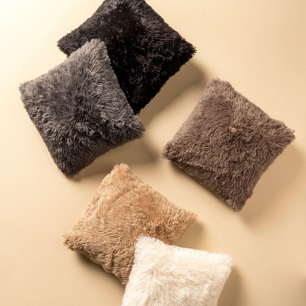 Dutch Decor Kissenbezug Fluffy 45x45 cm Weiß