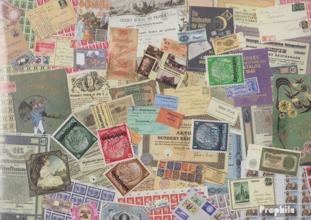 Briefmarken Lothringen (Dt.Bes.2.WK.) 5 verschiedene Marken