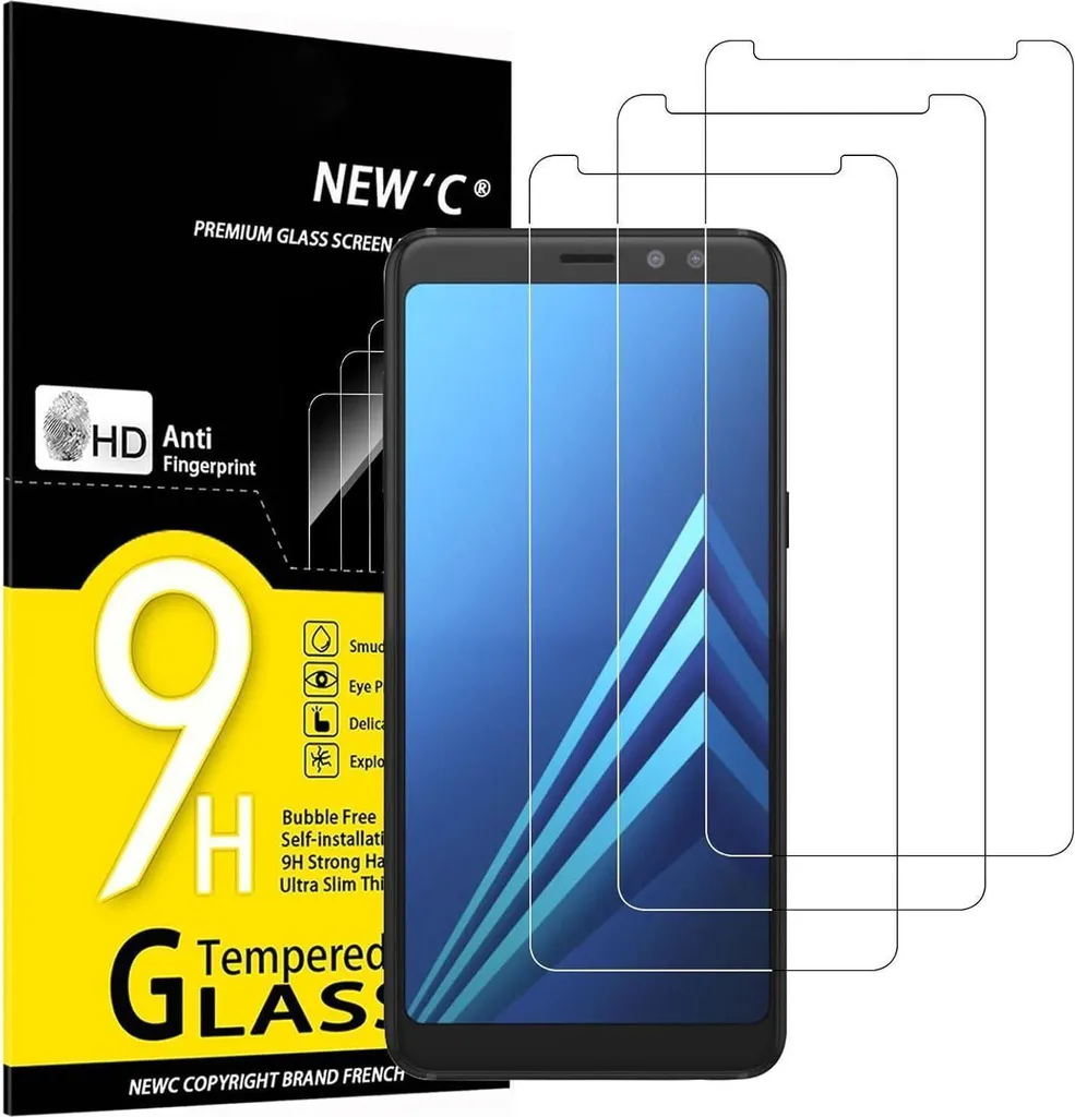 Évitez les rayures sur Samsung Galaxy A8 2018 - Verre trempé 9H résistant