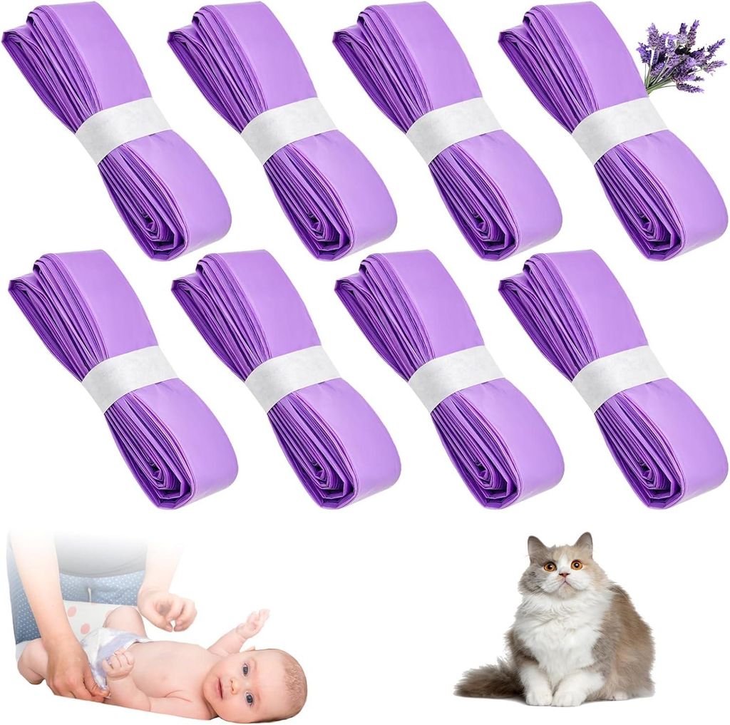 Einsätze für Windeleimer als Beutel für Angelcare Set 8 Stück geruchsfrei