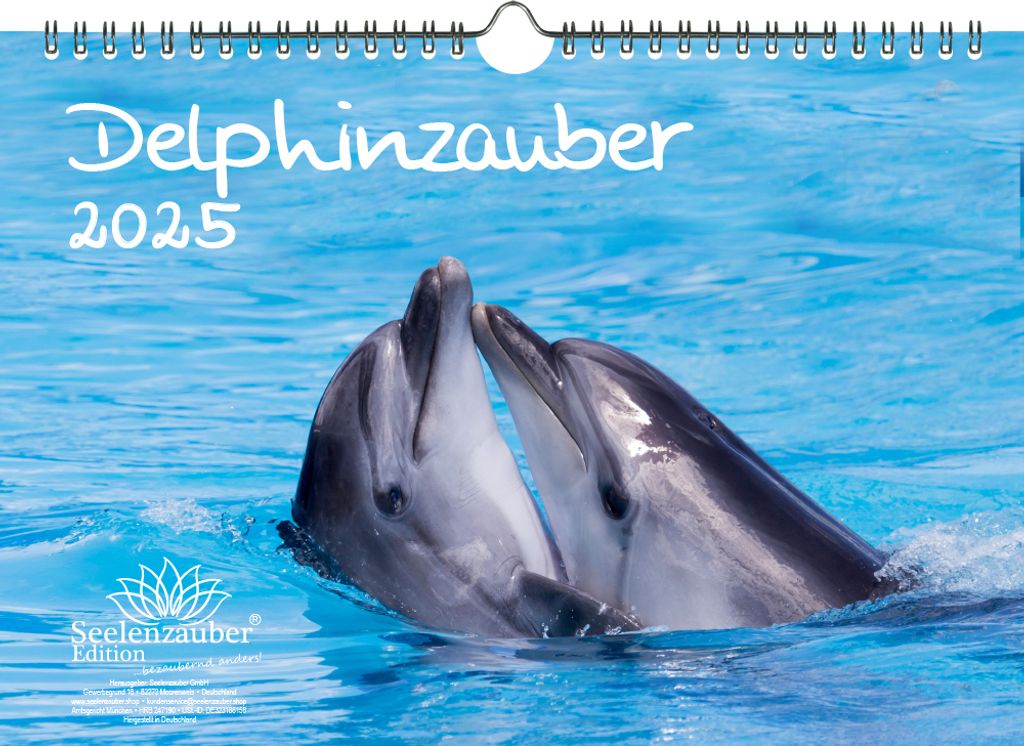 Delphinzauber DIN A4 Kalender für 2025 Delfin Delphin - Seelenzauber