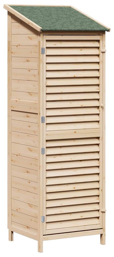 Garten Shed Natur 59 x 56 x 176 cm Massivholz aus Fichte