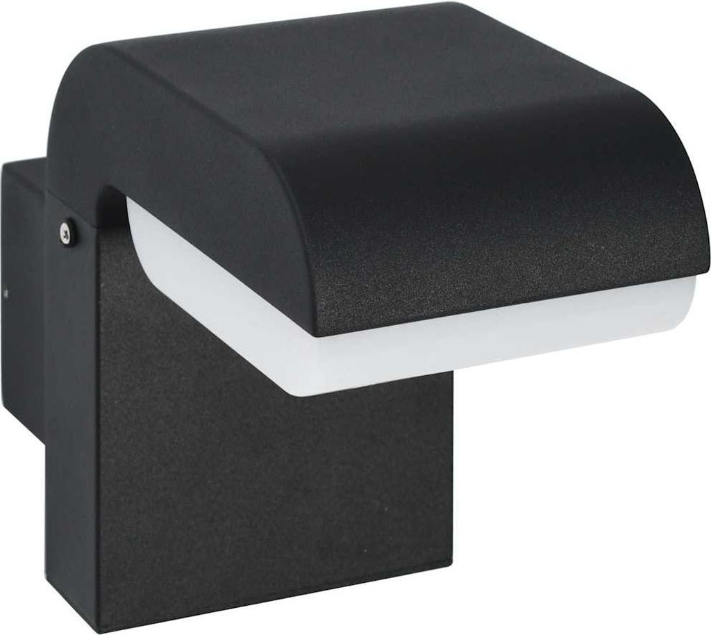 vidaXL Außenwandleuchte LED 9 W Schwarz Oval Produktbild 
