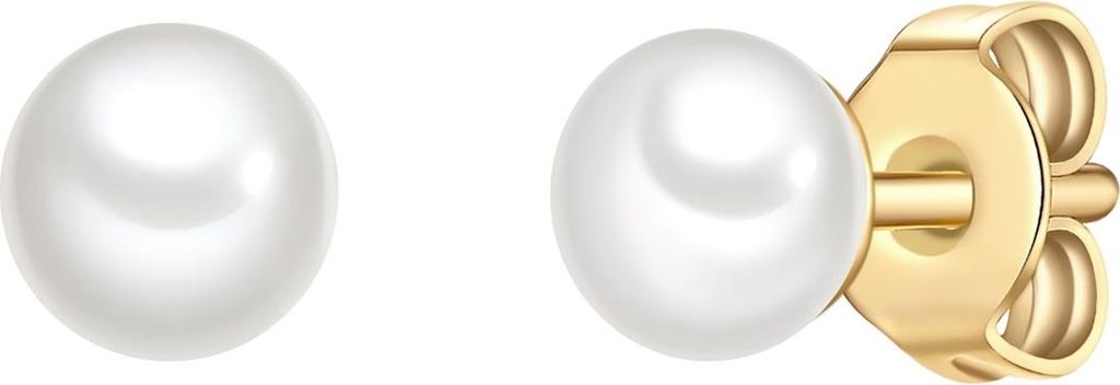 Glanzstücke München Perlen-Ohrstecker Sterling Silber Süßwasser-Zuchtperle