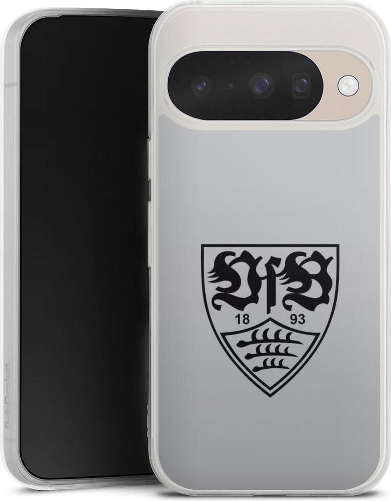 DeinDesign Handyhülle für Google Pixel 10 Silikon Hülle Case Smartphone Schutzhülle Logo Offizielles Lizenzprodukt VfB Stuttgart