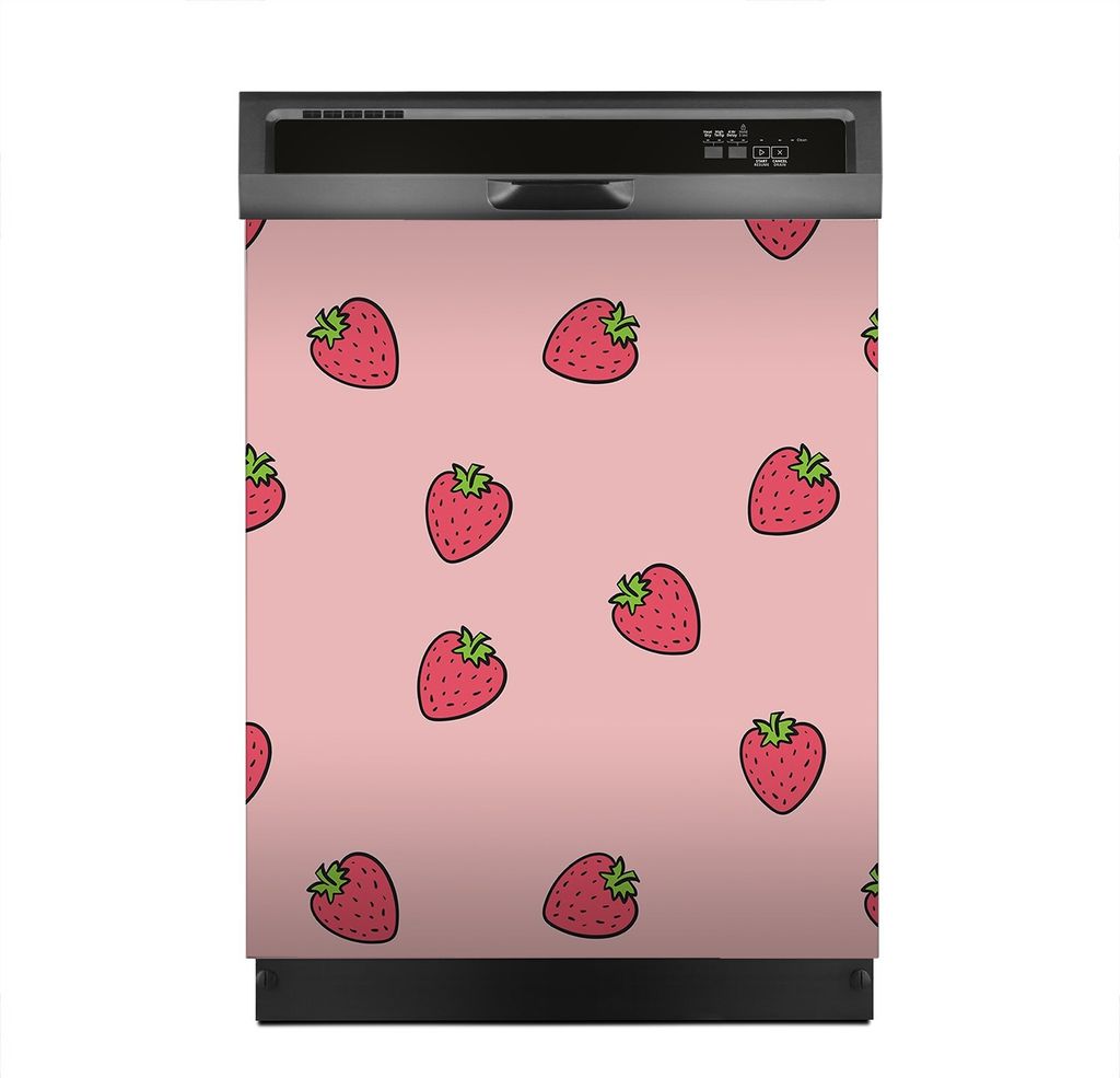 Magnete Dekorative 60x70 cm Küche Magnetmatte Spülmaschine - Erdbeere