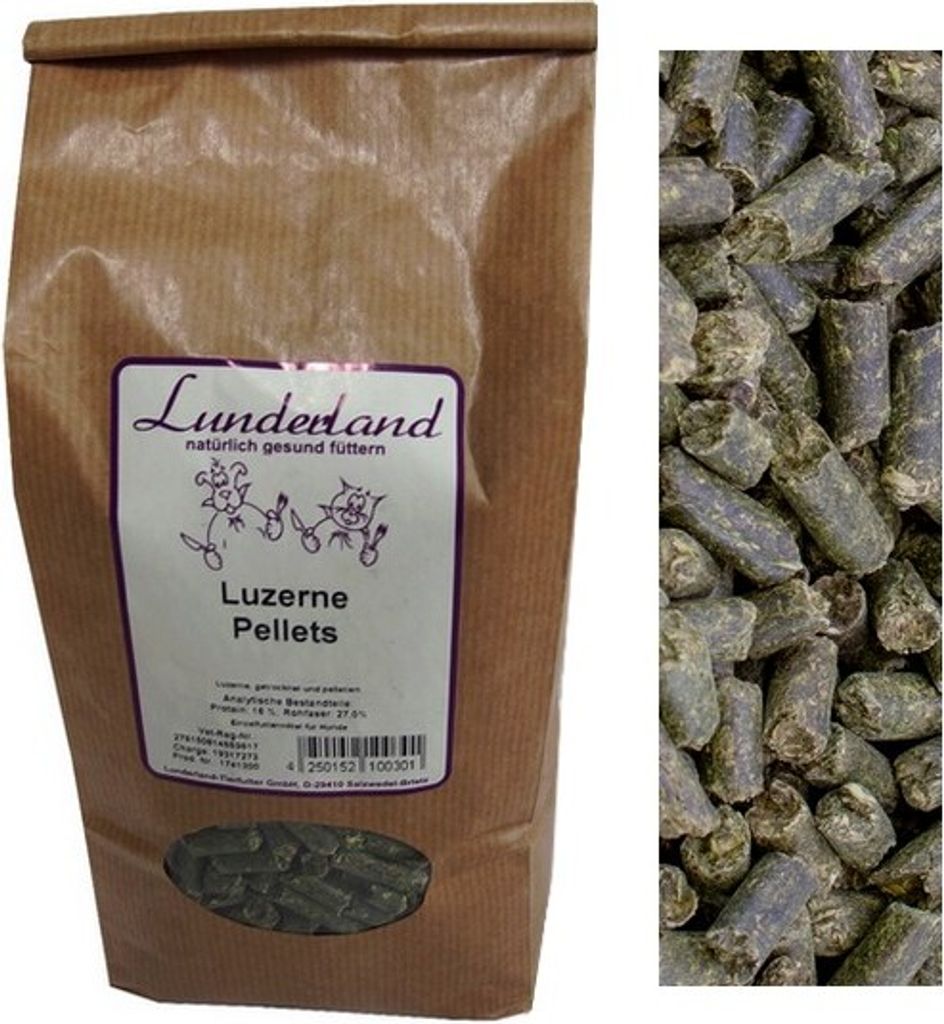 Lunderland Luzerne Pellets 2kg ideale Produktbild 