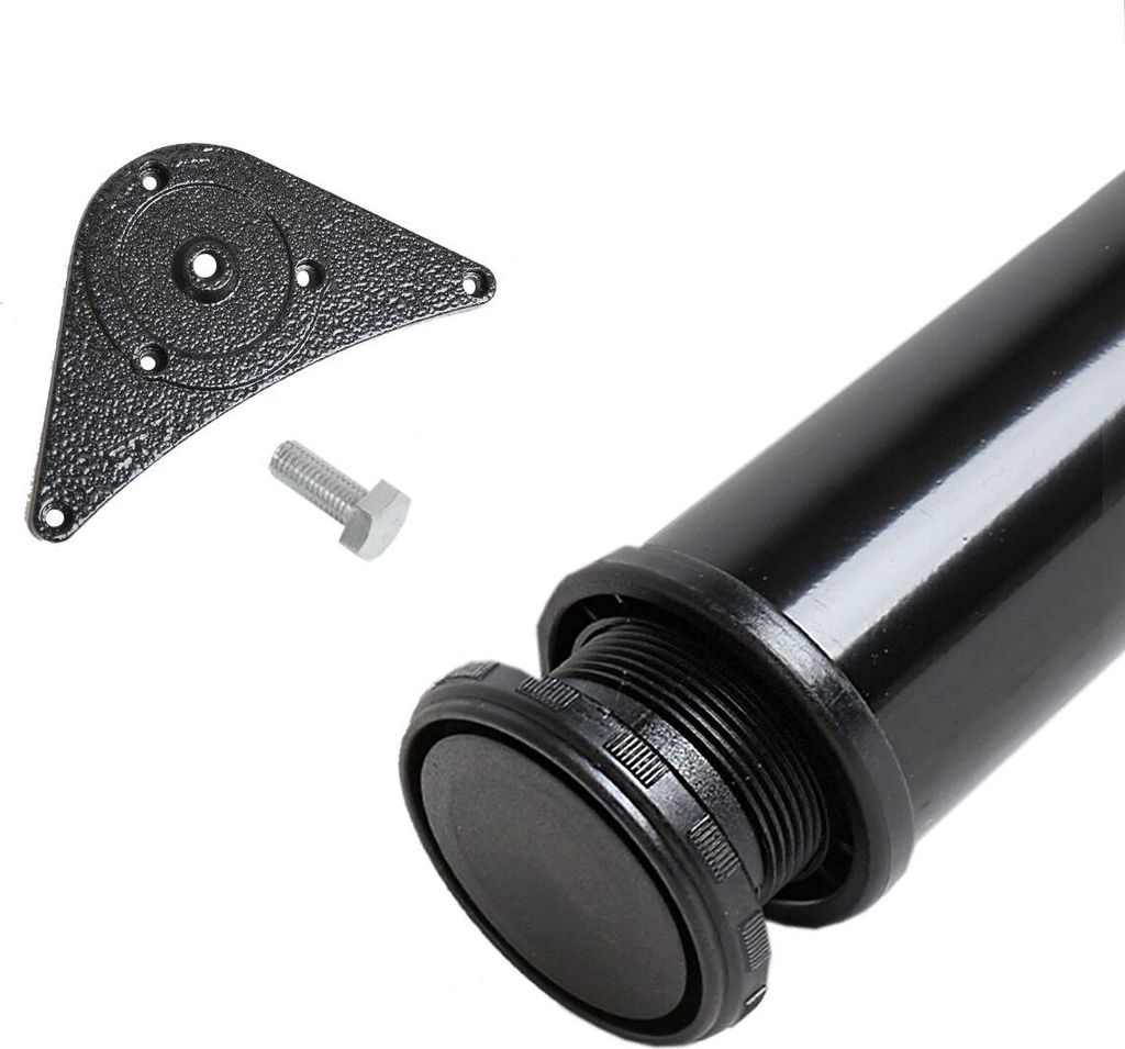 Tischbein einzeln ø 60mm Ausführung Schwarz 710mm Höhe Möbelfuss Tischstempel