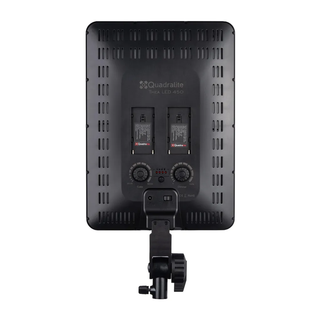 Lampe LED Thea 450 Quadralite pour studio YouTube et streaming live